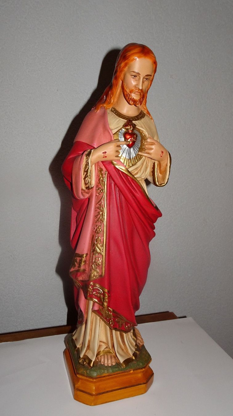 Sculture & Statue: Herz Jesu Skulptur – Usato da Bächli (Hemberg) venduto da hope8
