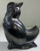 Canard en céramique lustrée