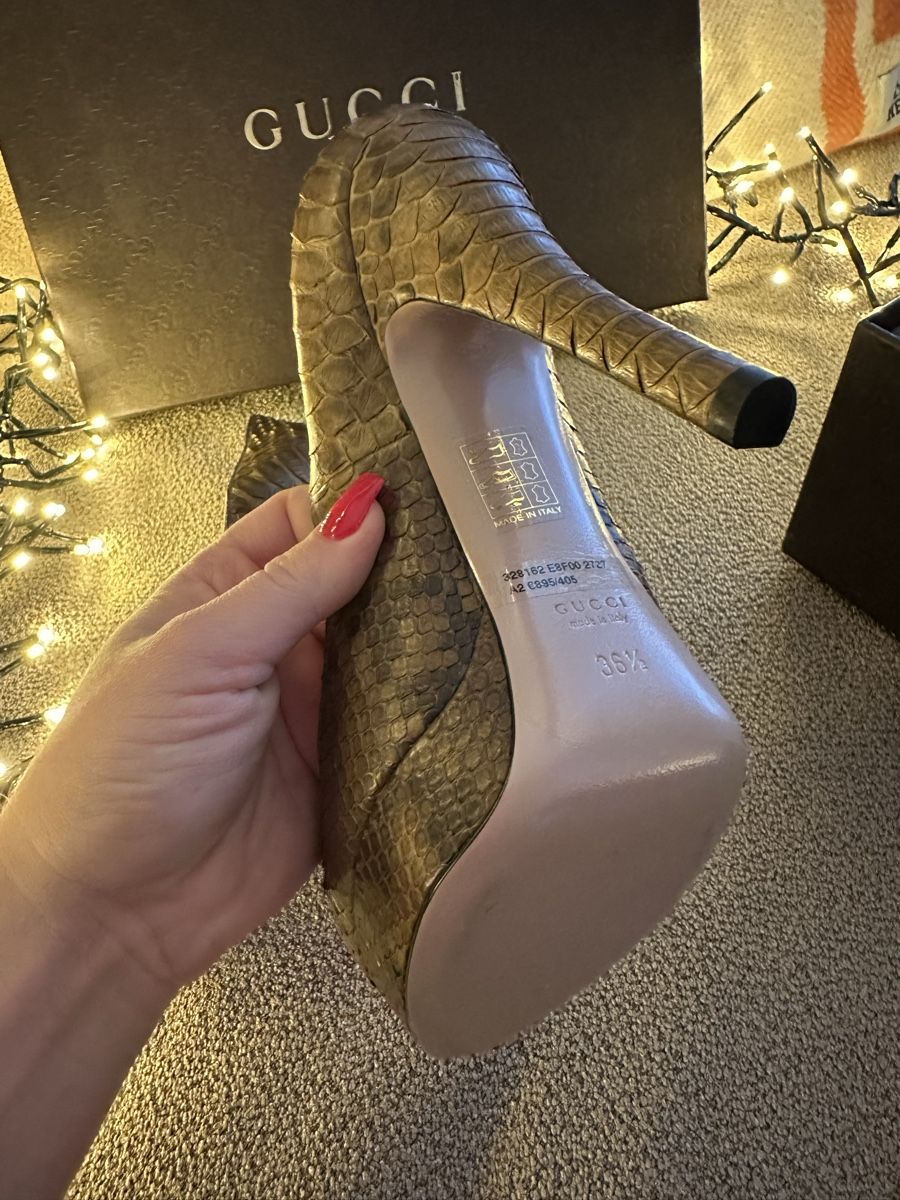 Gucci Damenschuhe: Gucci High Heels aus echtem Python-leder – Neu und originalverpackt aus Adlikon b.Regensdf von E.Prov 6