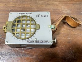 Artillerie Kompass Sitometer Büchi Bern 50s Armee Schussvor.