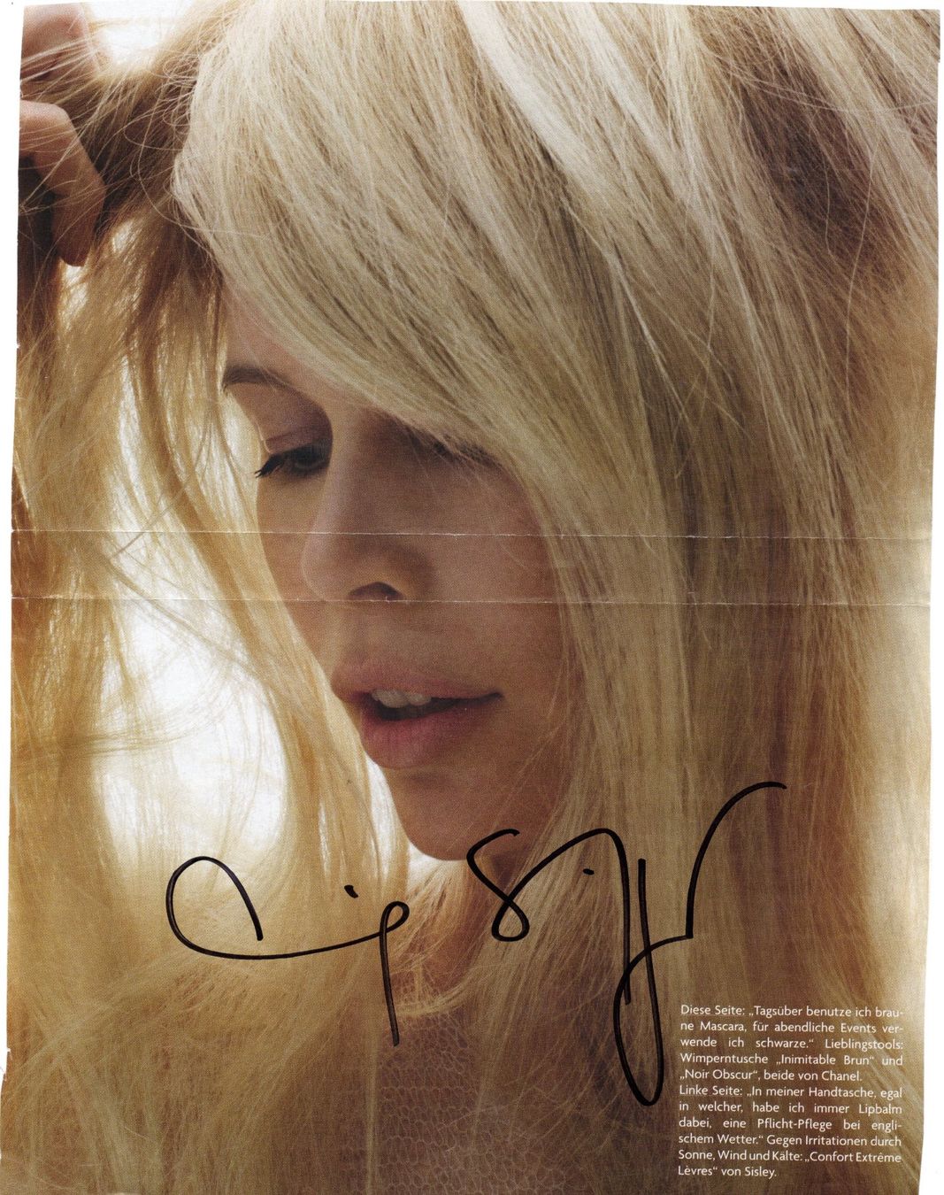 Autografi: Original Autogramm von Claudia Schiffer – Usato da Niedergösgen venduto da Adrechada