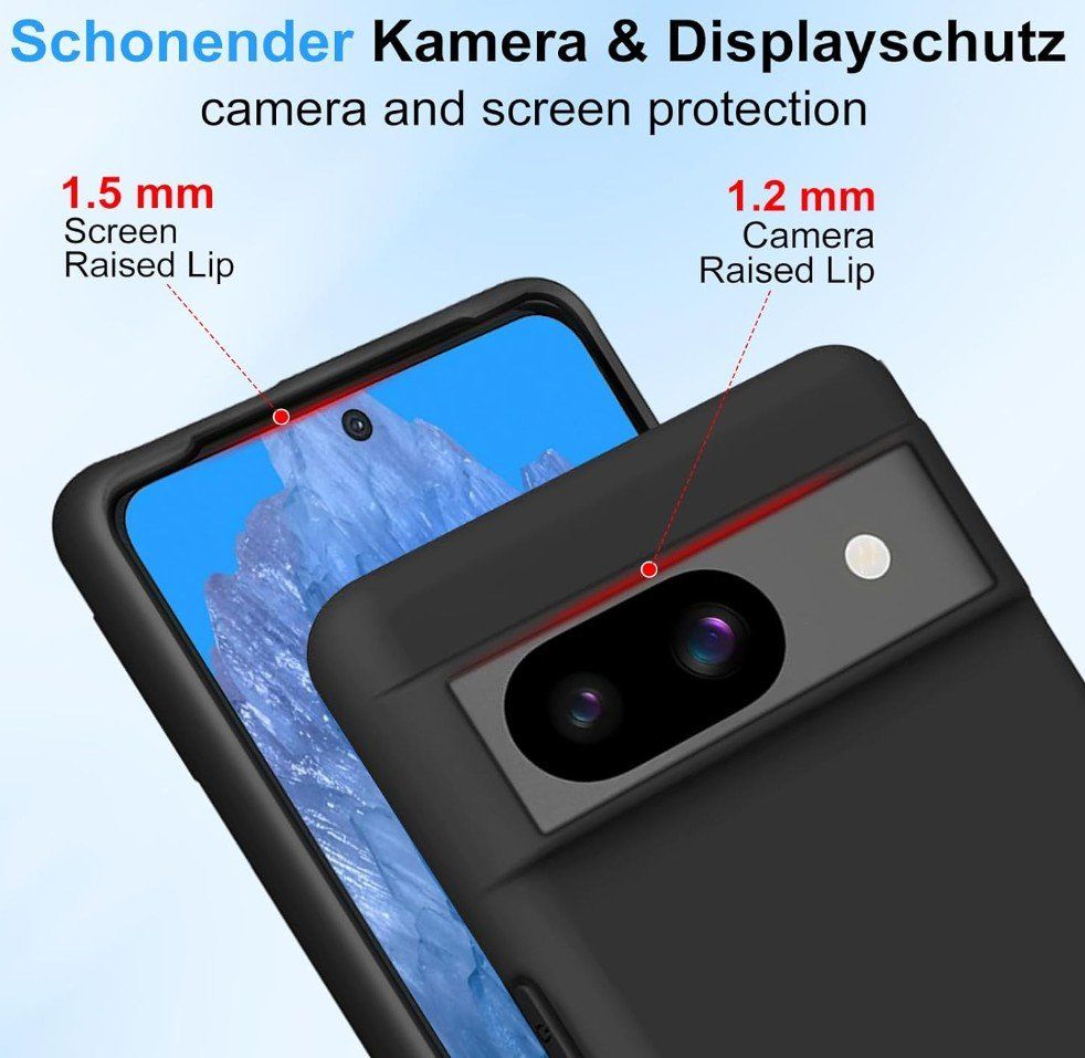 Google Cover & Protezioni schermo: Google Pixel 8A Hülle Case black matt TPU dünn weich – Nuovo e nell'imballaggio originale da Rorschacherberg venduto da elektrofreak 4