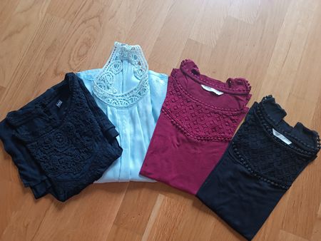 Set Sommertops Spitze, Grösse XS/S