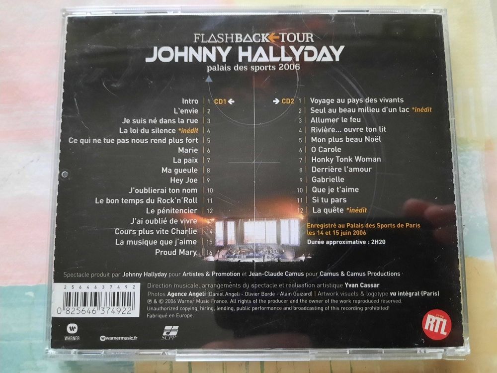 CD Johnny Hallyday - Flashback tour 2006 (Gebraucht) in Pully für CHF 5 ...