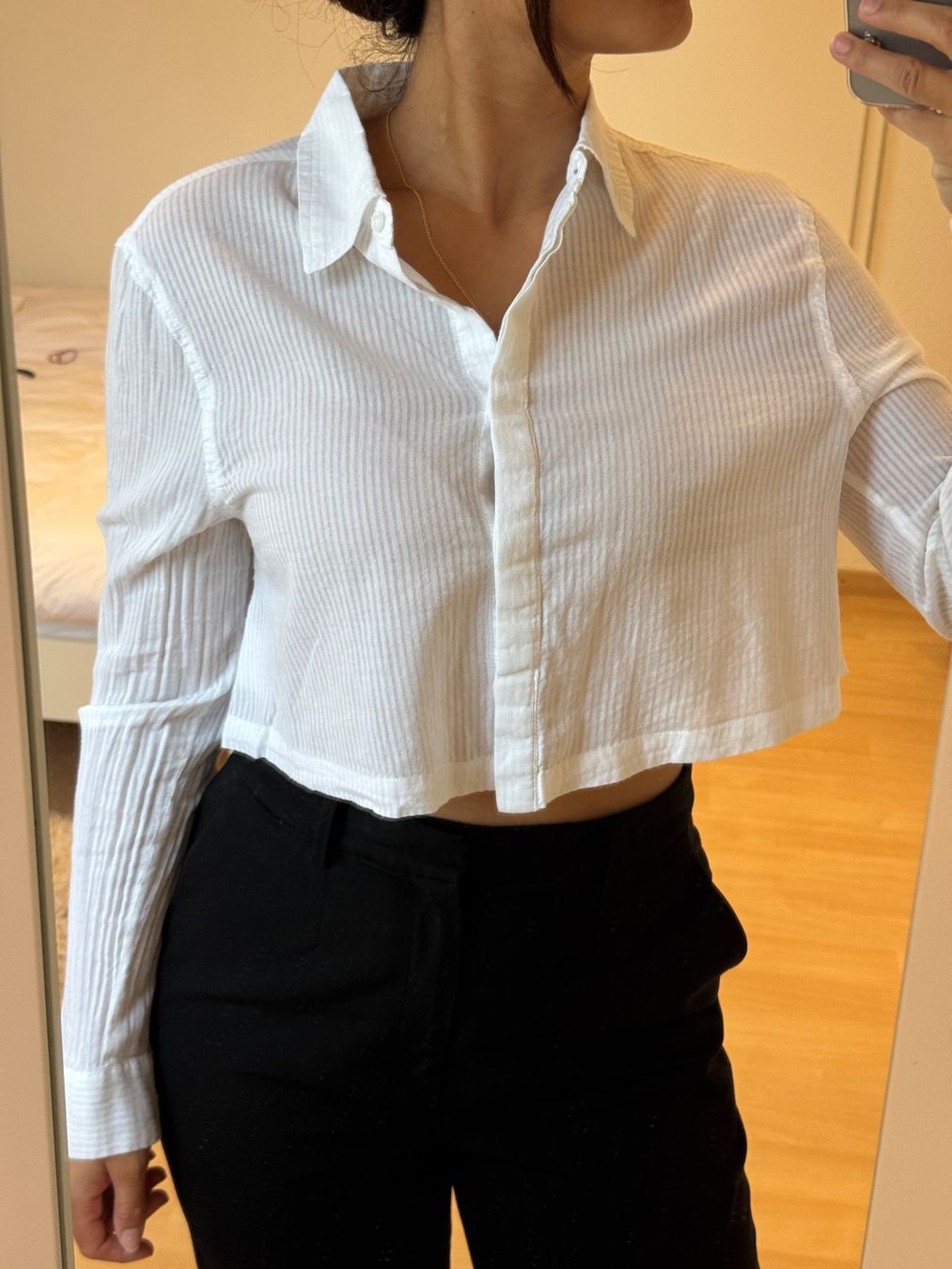 Manor Camicette: Chemise Crup top blanche - Manor – Usato da Denens venduto da sar_5wlm 2