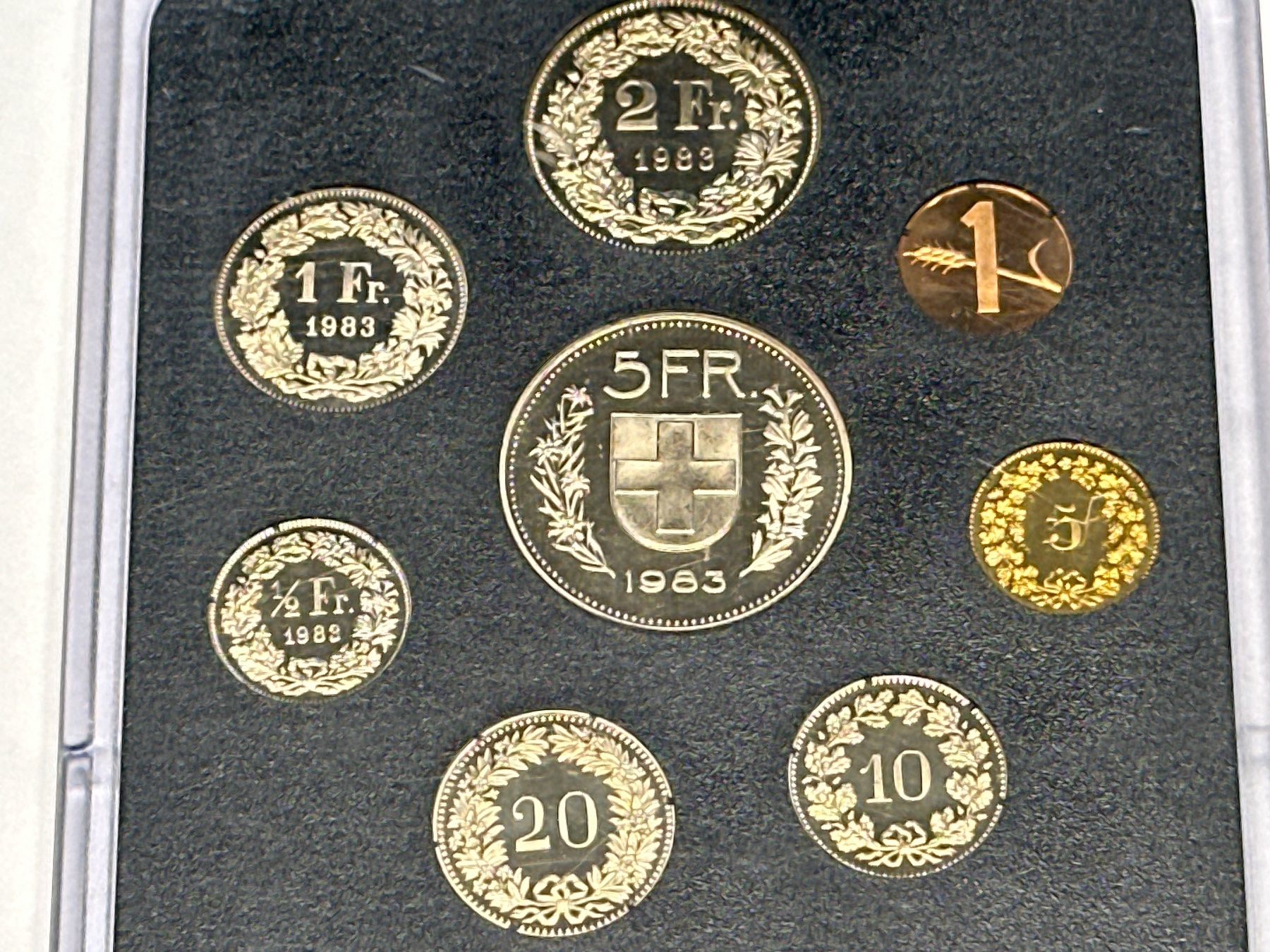 Alle Münzen: Schweizer Münzsatz Stgl. 1983 – Neu (gemäss Beschreibung) aus Herisau von herau 3
