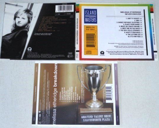 CD: 3CD's - Melissa Etheridge - Brave and Crazy, Never Enough & – Usato da Unterbäch VS venduto da diquq 1