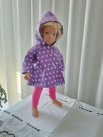 Für Sashas: Regenmänteli violet mit Tupfen