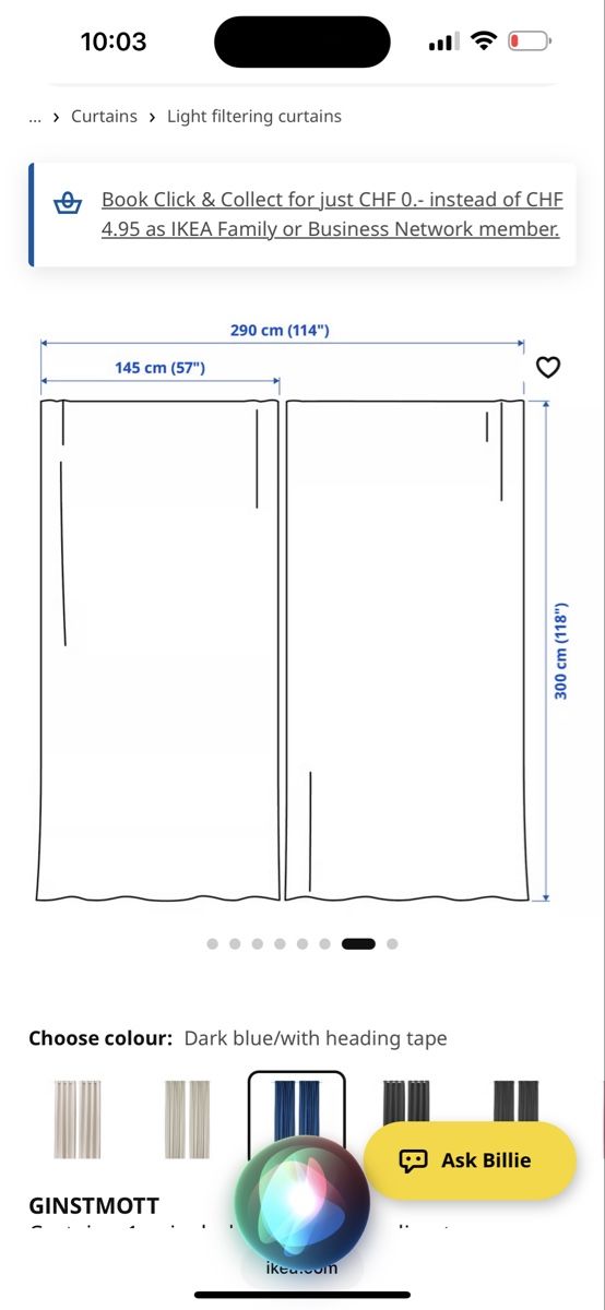Ikea Vorhänge: IKEA extra long light filtering curtains 2 sets  – Neu (gemäss Beschreibung) aus Basel von VanBuyer2010 3