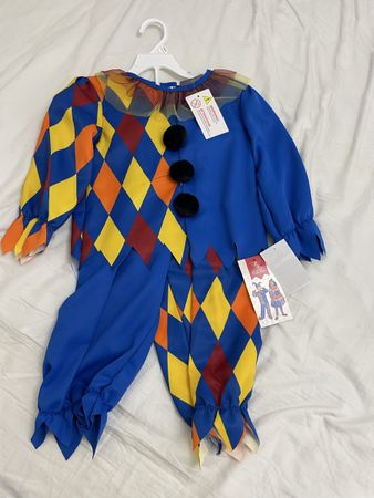Fasnachtskostüm Narr / Harlekin - Neu mit Etikett, Grösse 98