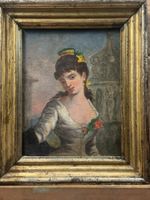 Scuola francese (XIX) - Ritratto di elegante dama