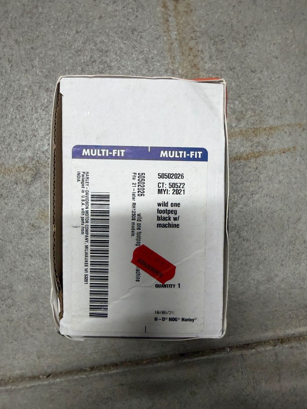 Harley-Davidson Alle Motorradersatzteile: 50502026 Harley-Davidson Soziusfussrasten – Neu und originalverpackt aus Ostermundigen von jas_9j7d 2