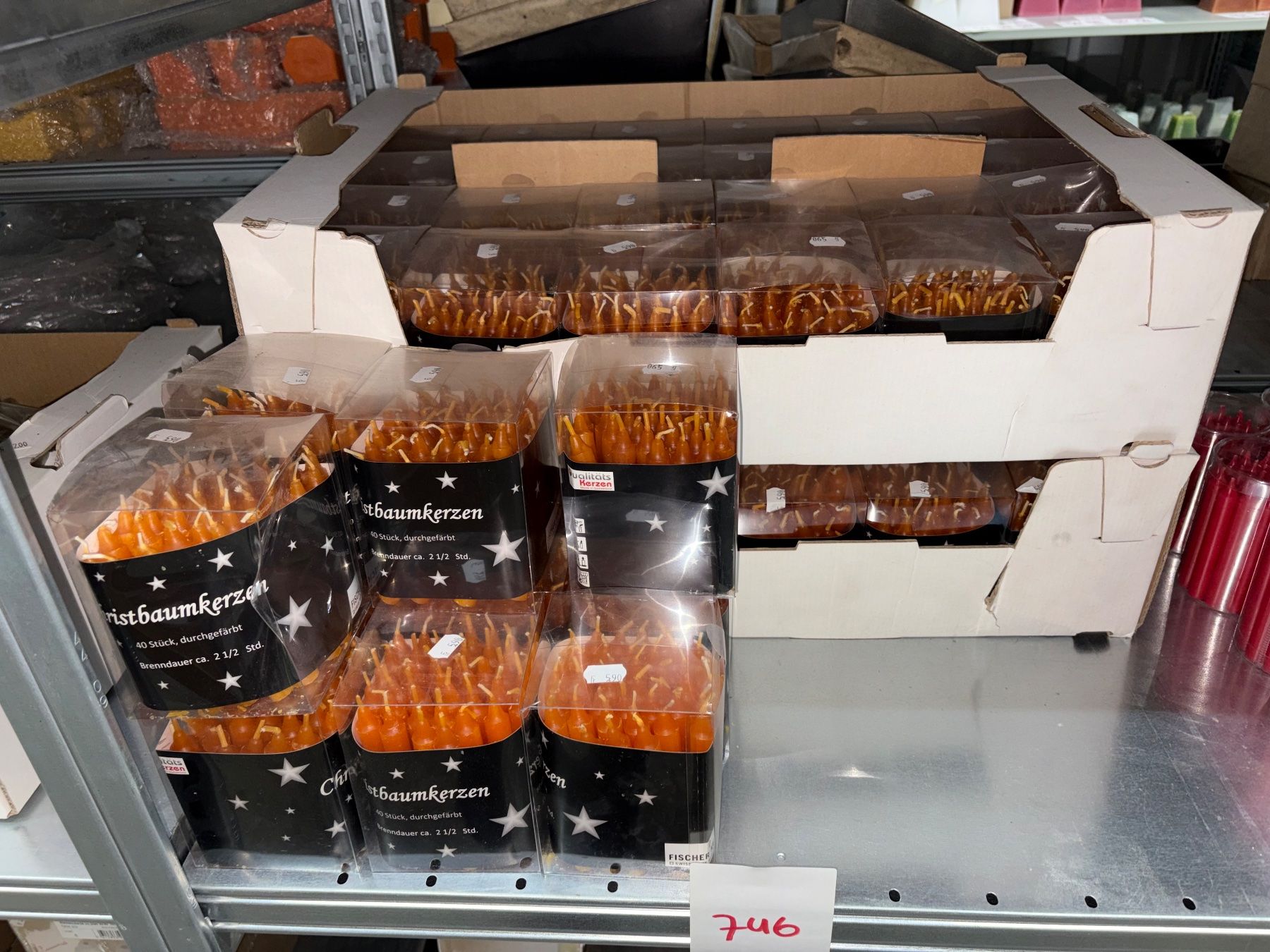 Candele: 746 Posten Christbaumkerzen aus Liquidation – Nuovo (secondo la descrizione) da Derendingen venduto da Meisterstuecke 1