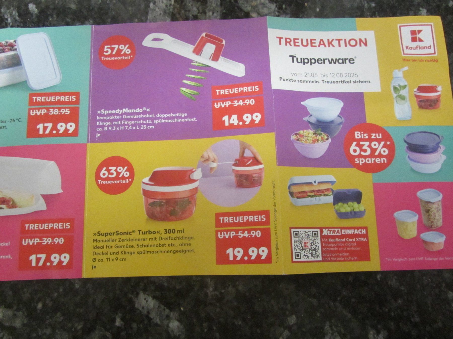 Raccolte di bollini & punti: Treuepunkte Tupperware, Kaufland – Nuovo (secondo la descrizione) da Egliswil venduto da chroetli22 4
