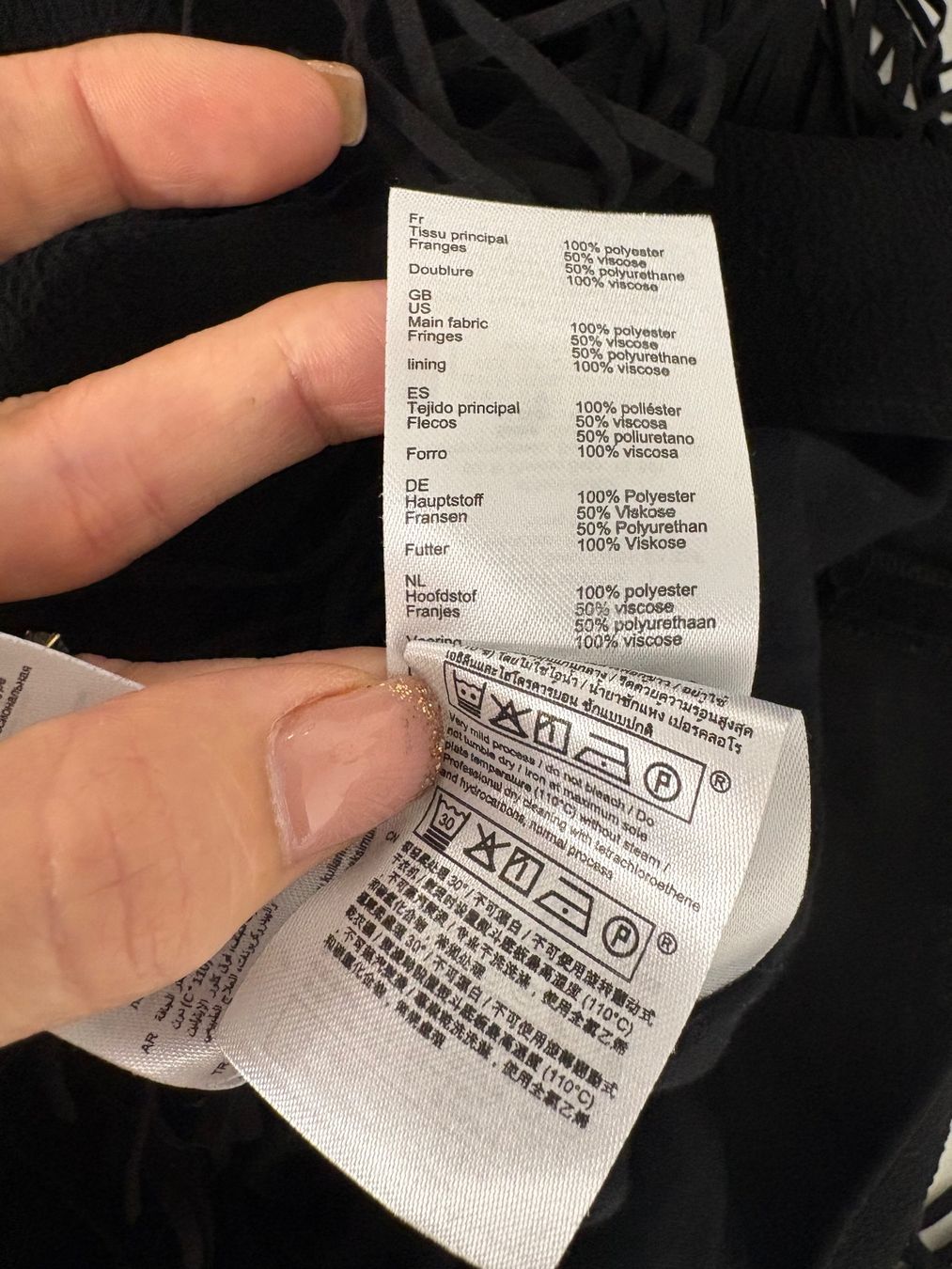 Maje Kleider: Maje Kleid mit Fransen Gr. 40 schwarz kurzarm – Neu (gemäss Beschreibung) aus Regensdorf von secondchancefashion 4