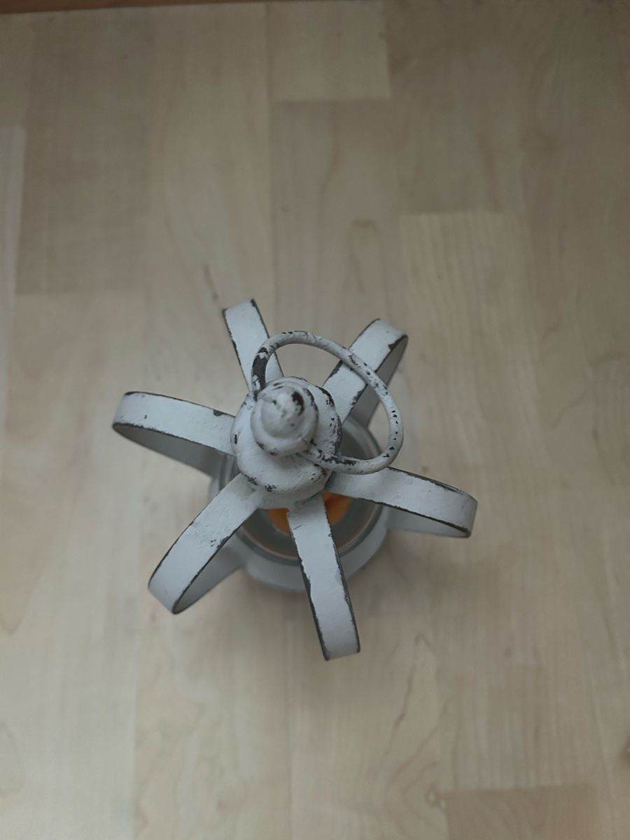 Portacandele: Kerzenständer Krone in Shabby Chic Optik Weiss – Usato da Uster venduto da xBeccax 1