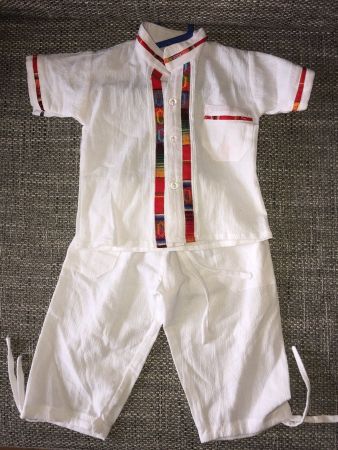 Hemd und Hose bestickt, bis ca.15 Monate