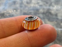 Pandora Charm Murano-Glas Orange, 925er Silber ALE 🧡