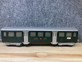 Hag Spur 0 Personenwagen 9671 grün 3. Klasse SBB