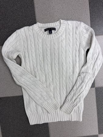 Tommy Hilfiger Pullover Zopfmuster in weiss, Grösse XS