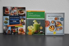 Bücher: VEGAN for Starters, Grüne Smoothies, Das Wundermüsli