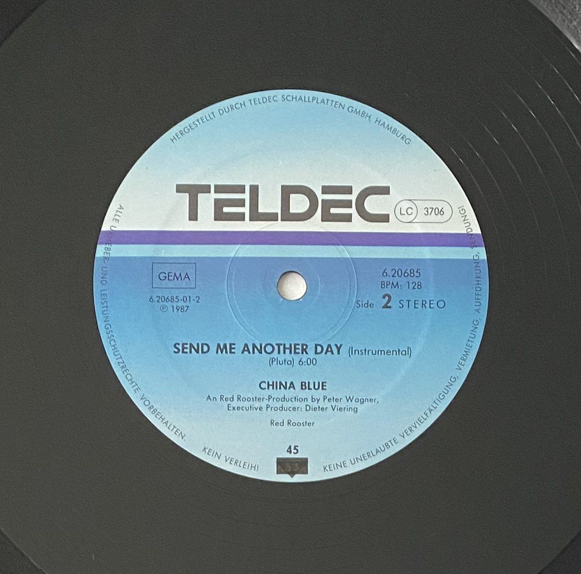 Vinyles: China Blue, Send Me Another Day – D'occasion à Flums par Empe1 3