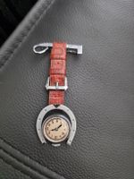 Montre de nursing fer à cheval cuir rouge, vintage, 25mm