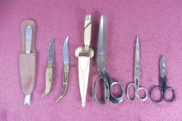 2 Gaucho Messer Stainless 3 Scheren  Schweiz und Argentinien