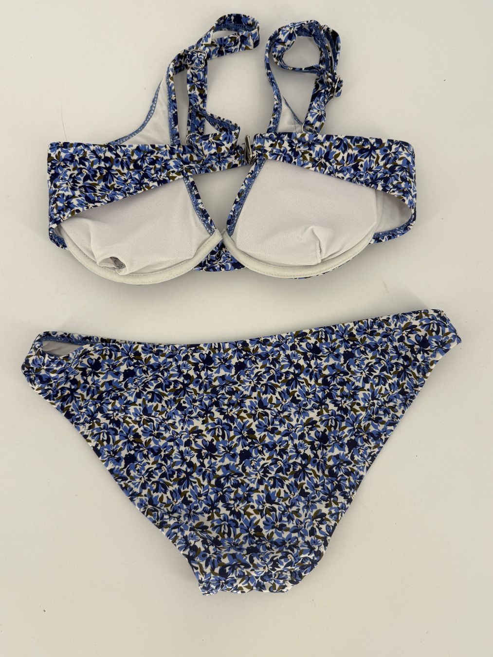 Costumi da bagno & Bikini: Blauer Blumen Bikini Gr. S von Chicorée – Usato da Auenstein venduto da moin. 1