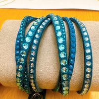 Original Swarovski Slake Armband – Türkis / Hellblau
