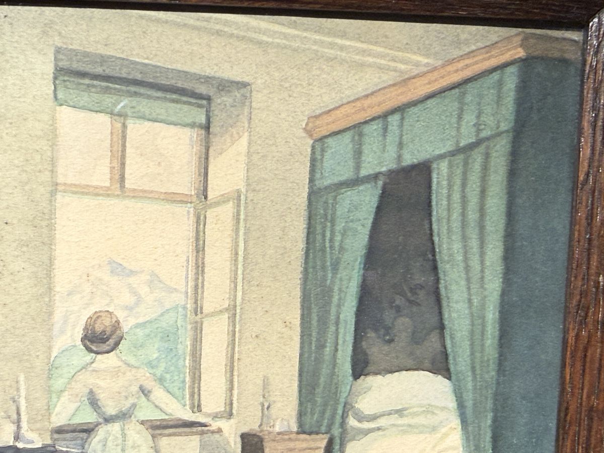 Dipinti: Die Morgenstunde Aquarell aus 1917 – Usato da schaffhausen venduto da VintAntik_1980 4