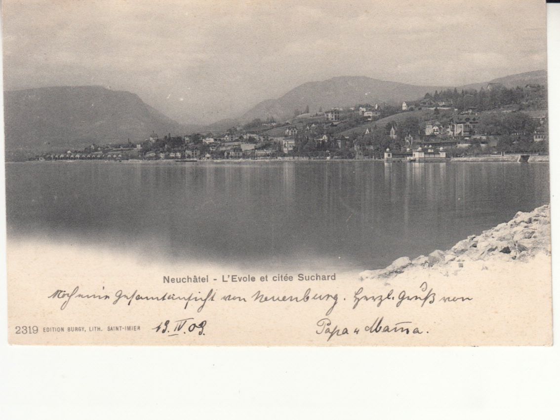 Cartoline postali: Neuchâtel 1903 – Usato da Bürglen TG venduto da StampGraf