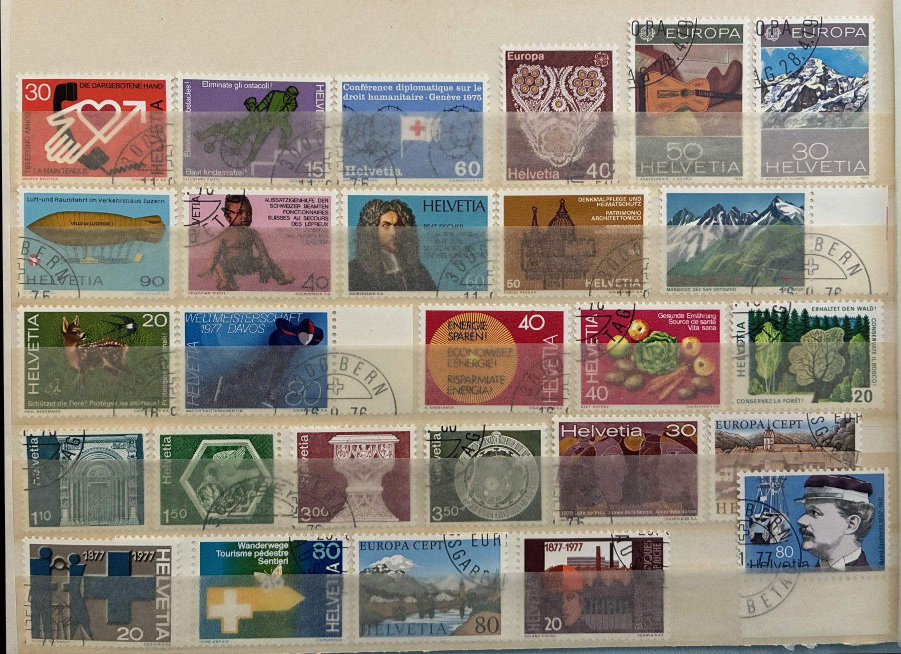 Tutti i francobolli: diverse Werte mit Ersttagsstempel – Usato da Eggersriet venduto da stamp303