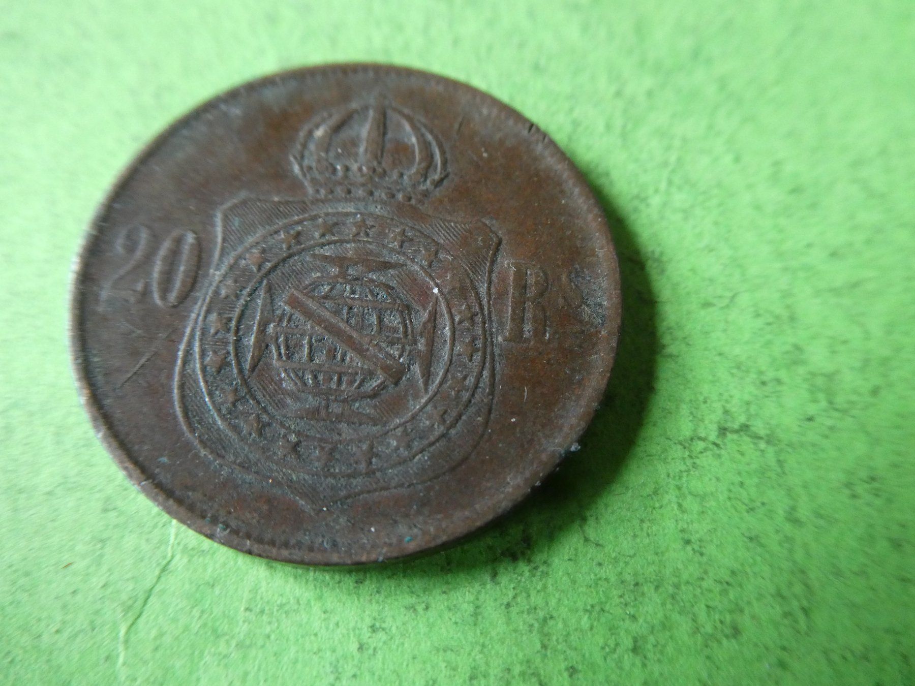Tutti le monete: Brasilien 1869, 20 Reis – Usato da Hinterforst venduto da Rohusri 1