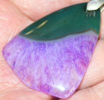 Anhänger 2616 – Druzy Geode Achat 46x35mm