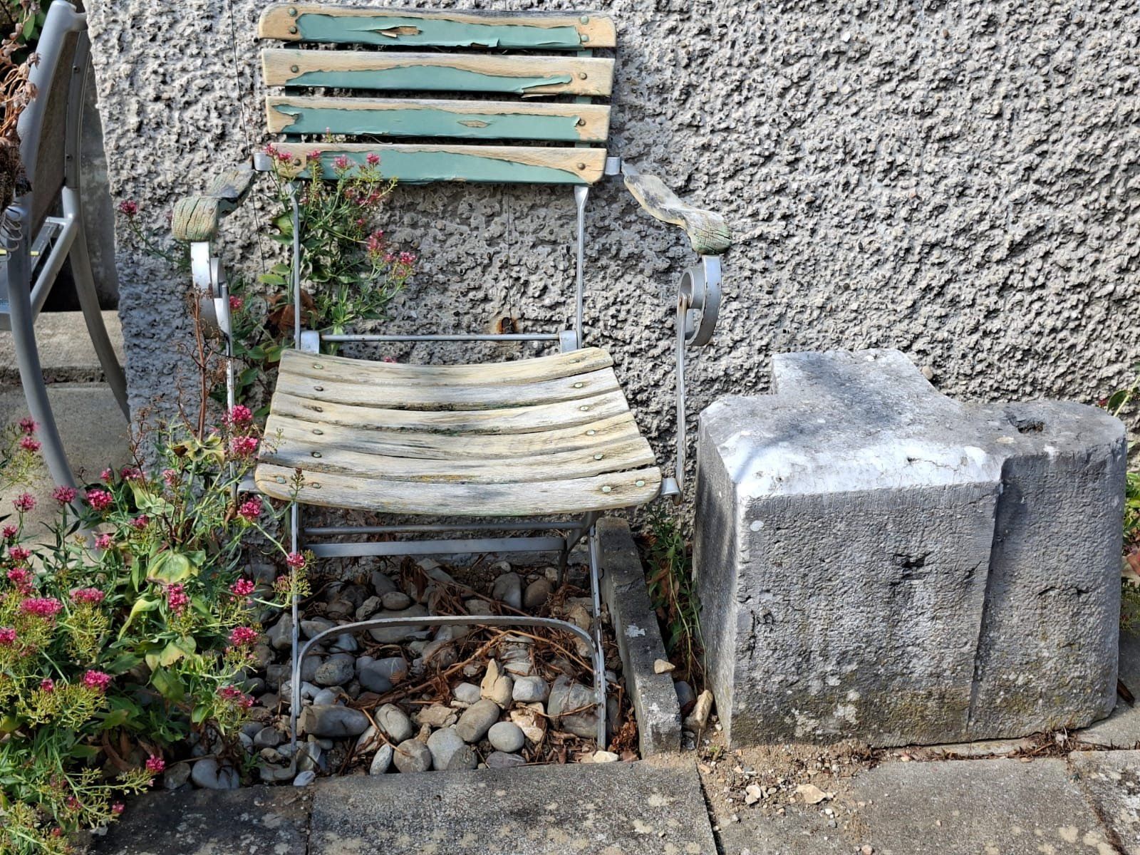 Sedie: Alter unrestaurierter Gartenstuhl – Usato da Trimbach venduto da stillik