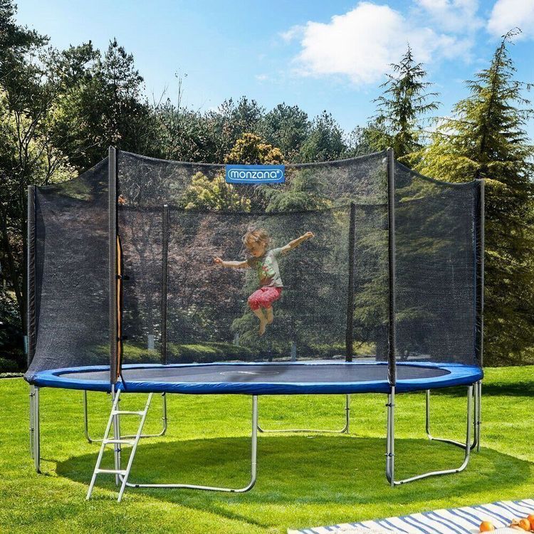 Trampolino Tappeto Elastico Diametro 185 Jumping Per Bambini Rete Da Giardino 88653484 - Foto 7