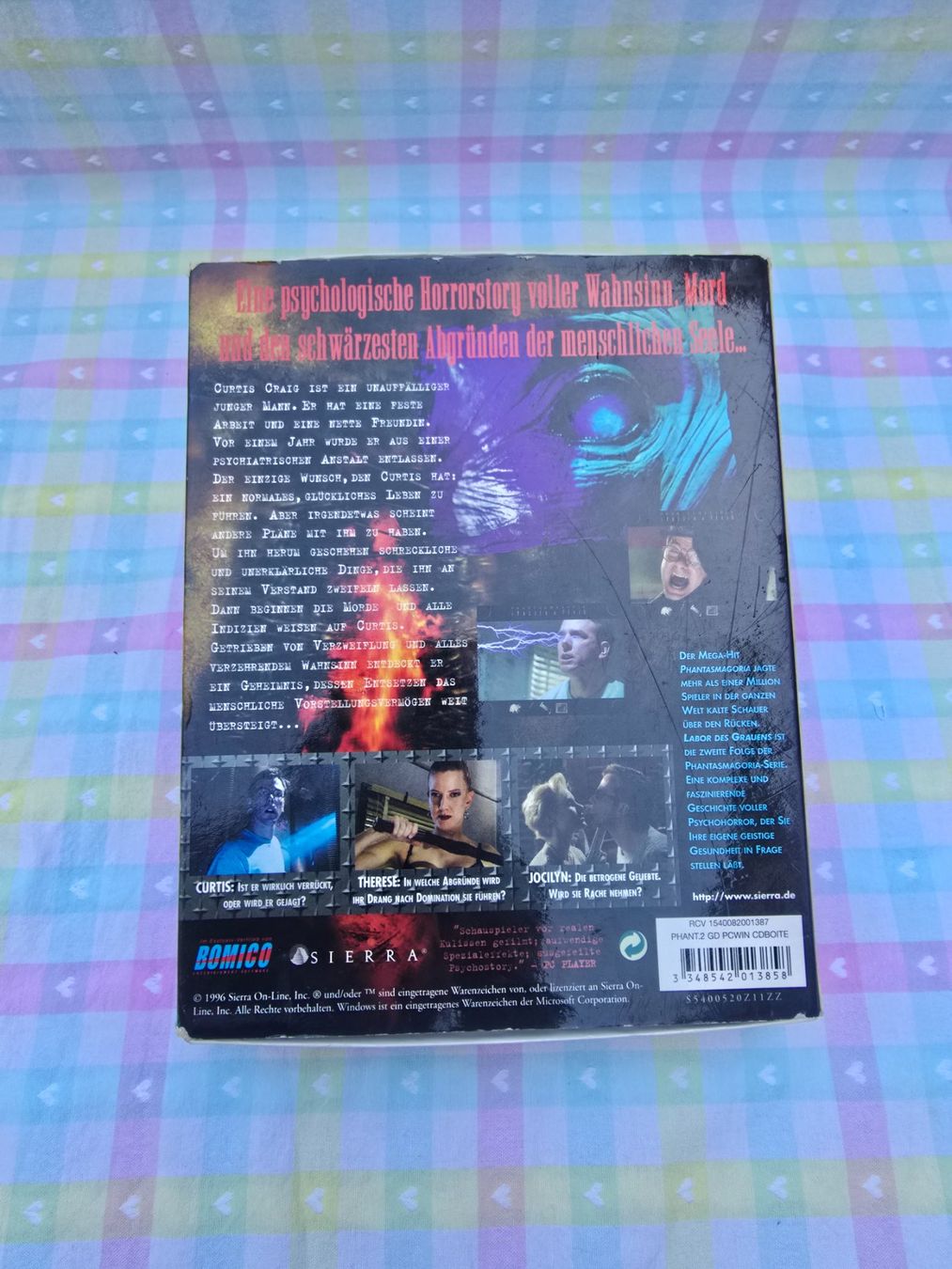 Giochi: Phantasmagoria: Labor des Grauens PC Big Box - Selten – Usato da Münchenstein venduto da Atelier-Antiques 1