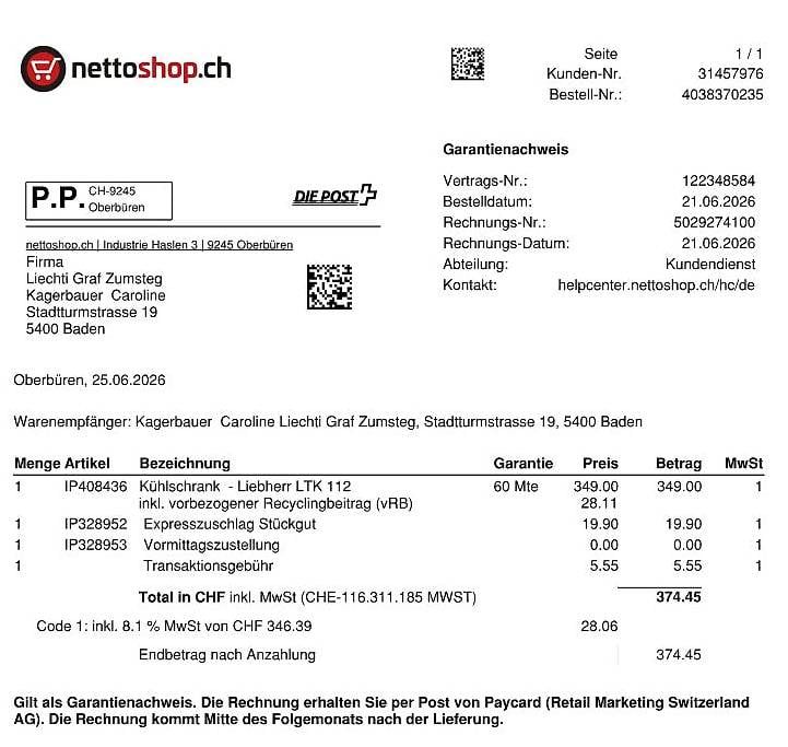 Liebherr Frigoriferi: Kühlschrank fast neu – Usato da Brugg AG venduto da sincere 3