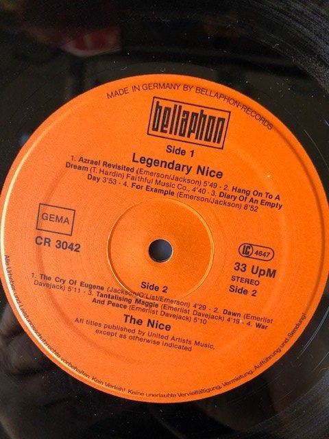 Vinyles: The Nice – D'occasion à Aarwangen par Jukebox3 5