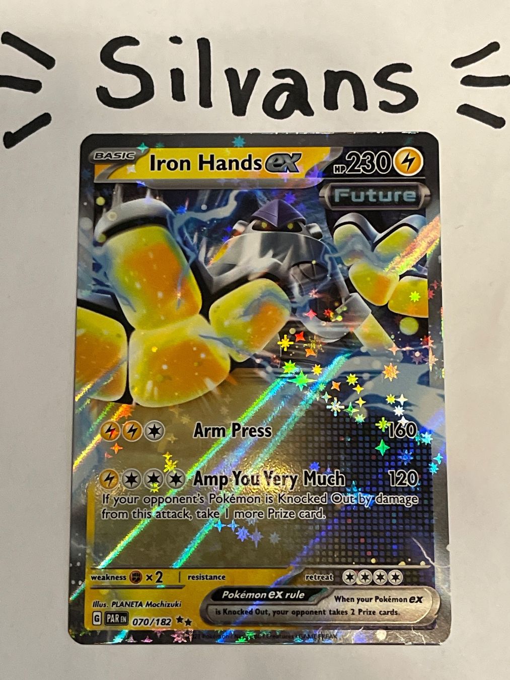 Pokémon Carte collezionabili: Iron Hands ex 070/182 Paradox Rift Englisch – Nuovo (secondo la descrizione) da Wil SG venduto da Silvans