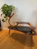 Vintage Retro Nierentisch Blumenhocker Beistelltisch