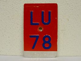 LU 78 VELONUMMER - FAHRRADSCHILD