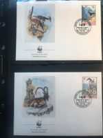Äthiopien 1990 Satz WWF Steinbock illustr. Ersttagsbriefe