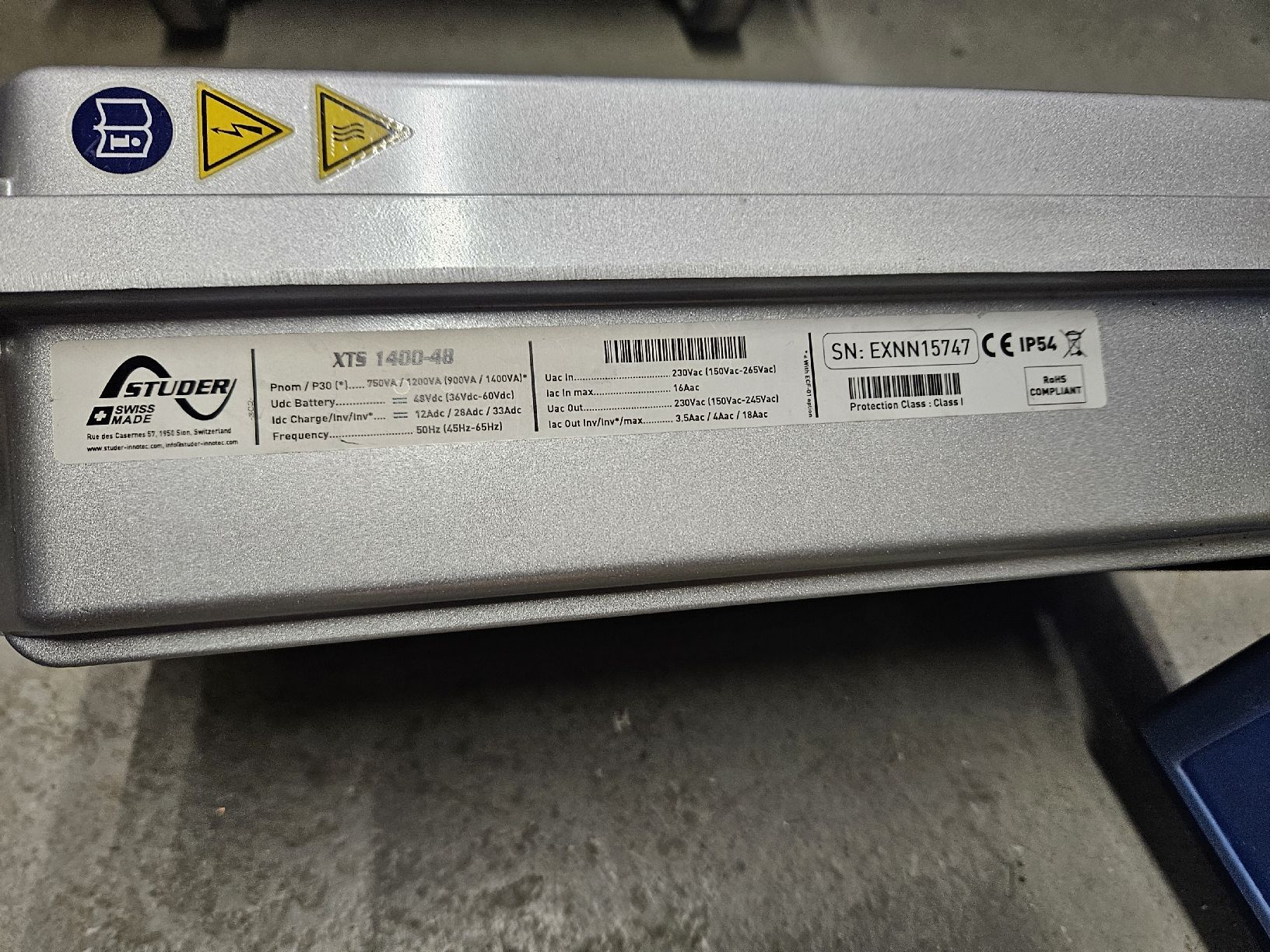 Studer Onduleurs: Studer Wechselrichter XTS 1400-48 – D'occasion à Diepoldsau par Knochen 2