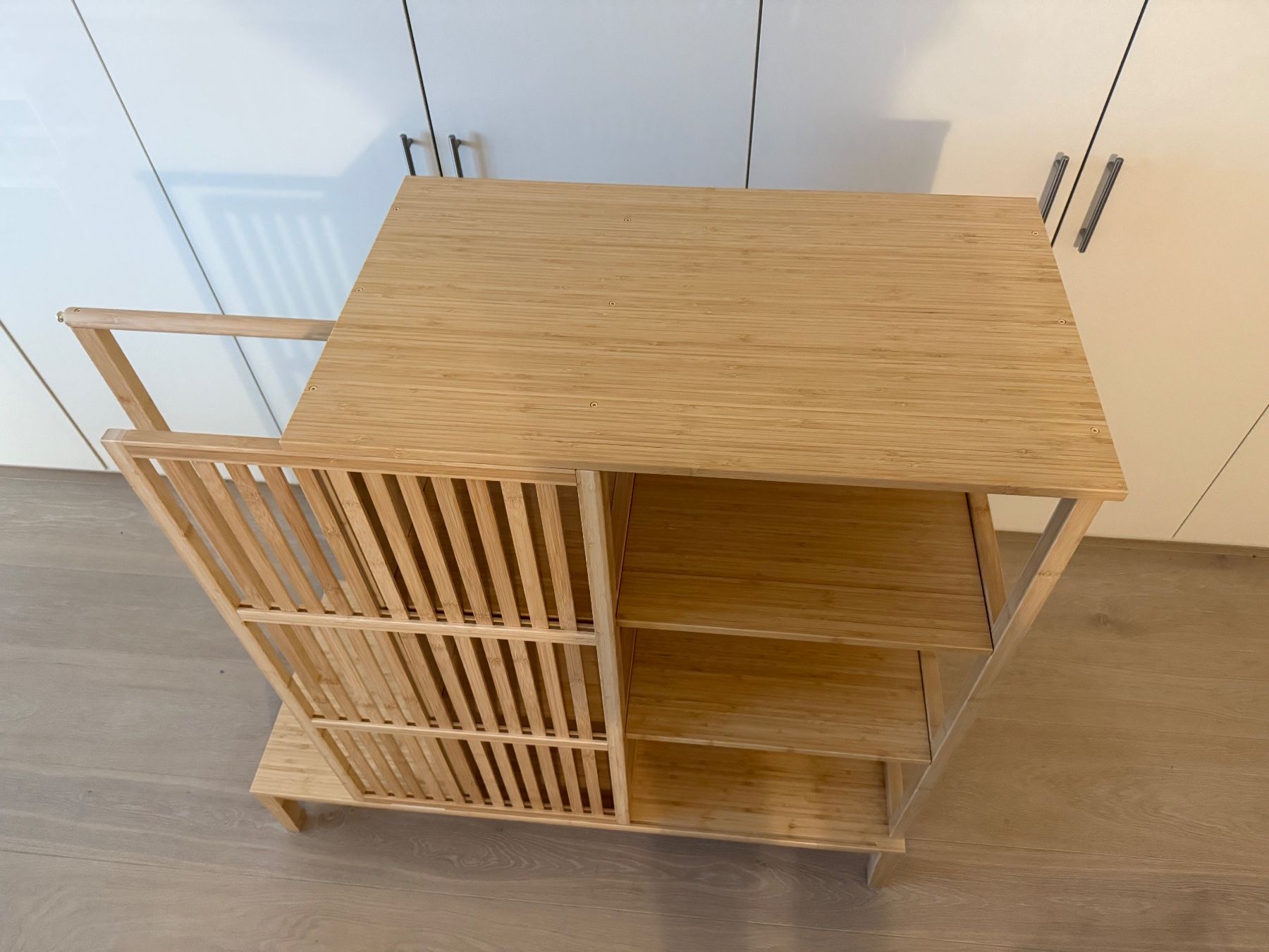 Nordkisa Kleiderschrank, offen/Schiebetr, Bambus, IKEA (Neu (gemss  Beschreibung)) in Uster fr CHF 120  nur Abholung auf Ricardo kaufen