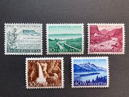 Pro Patria 1954 - komplette Serie ** (ZNr 66, 67, 68, 69,70)