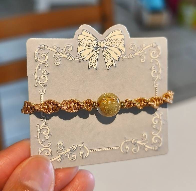Bracciali & Braccialetti: Bracelet fait main- quartz rutilé doré – Usato da Ursy venduto da tan_8qdl 1