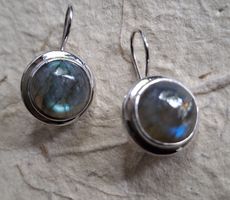 Ohrringe Hänger 925Silber Labradorit