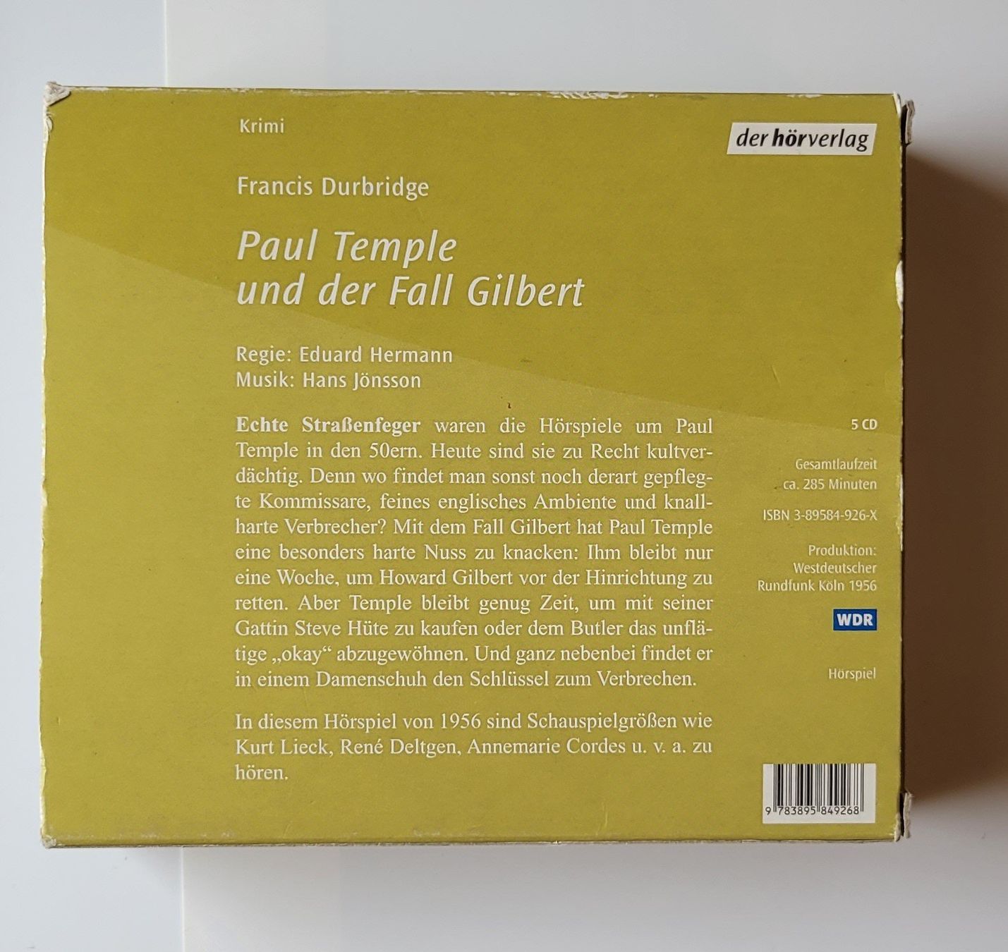 Audiolibri: Paul Temple und der Fall Gilbert, Hörbuch – Usato da Zürich venduto da Avd 1